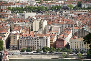 Fototapeta na wymiar Panorama de Lyon