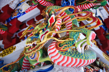 Obraz premium 三峰神社の龍
