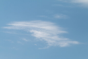 blue sky with blurred cloud background