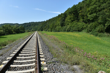 Fototapeta na wymiar Eisenbahngleis