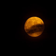 full moon in night sky