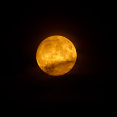 full moon in night sky