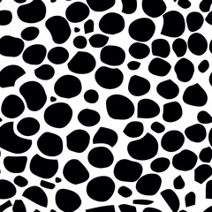 Abstract seamless pattern with spots and dots.   Avant-garde collage style. Geometric wallpaper for business brochure,  cover design.