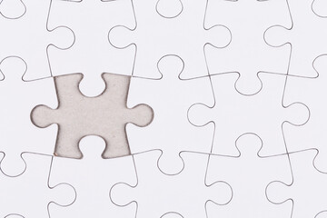 white jigsaw puzzle