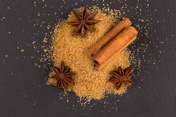 tropical brown sugar, anise, cinnamon