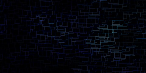Dark BLUE vector background with rectangles.