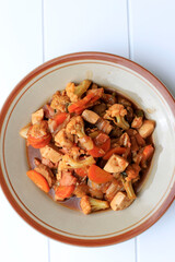 Tjap Cay or Cap Cay, Indonesian Stir Fry Vegetable with Chinese Food Influenced