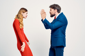 emotional man and woman communication close relationship