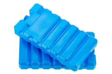 Two ice packs isolated on a white background. Cold accumulators.