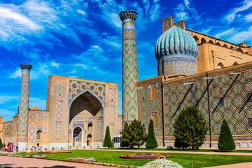 Registan, an old public square in Samarkand, Uzbekistan