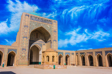 Fototapeta na wymiar Po-i-Kalan or Poi Kalan complex in Bukhara, Uzbekistan