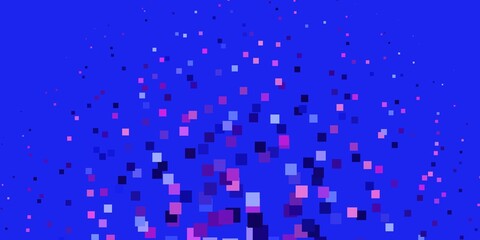 Light Blue, Red vector background with rectangles.