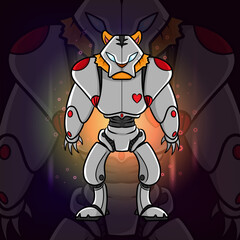 The big robot of tiger esport logo design