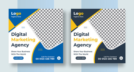 Creative business marketing promotion social media post, Digital web banner design