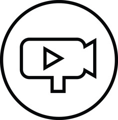 Media and Communication Icon, Video icon