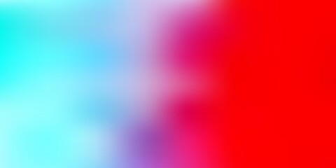 Light blue, red vector gradient blur texture.