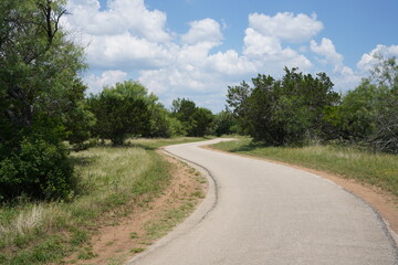 Fototapeta na wymiar テキサス州サンアントニオのサイクリングロード