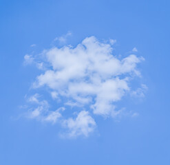 White cloud on blue sky