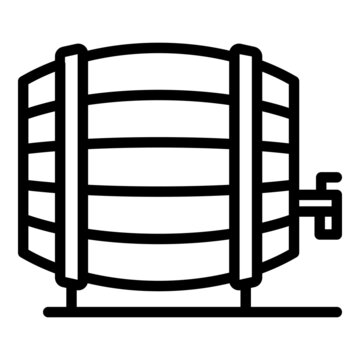 recommend clip art: Wine barrel icon outline vector. Wooden beer. Cask whiskey