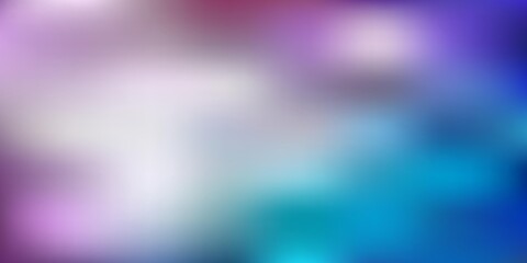 Obraz premium Light blue, red vector gradient blur pattern.