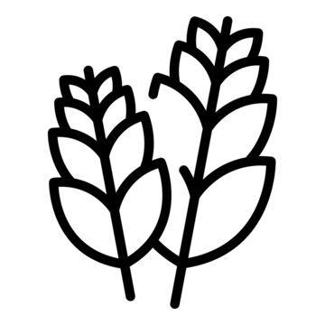 recommend clip art: Wheat plant icon outline vector. Grain corn. Agriculture seed