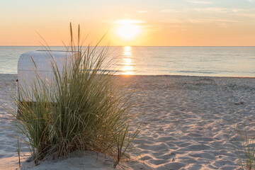 Fototapeta premium Sonnenuntergang an der Ostsee