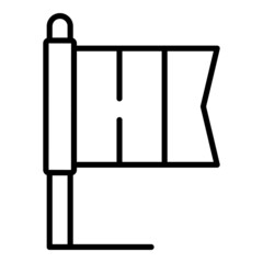 Italian flag icon outline vector. Italy made. Ribbon product