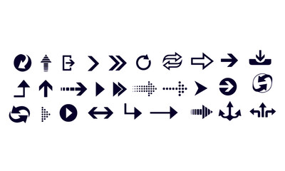  Arrow icons set. Arrow collection vector design 
