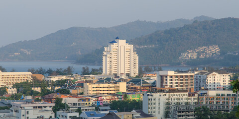 city, view, architecture, urban, cityscape, town, landscape, travel, sky, building, europe, buildings, skyline, sea, hill, monaco, house, aerial, mountain, panorama, houses, roofs, spain, coast, panor