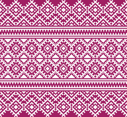 Ethnic fabric texture pattern Abstract Geometric Vector Aztec oriental illustration retro embroidery repeating 