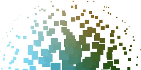 Light Blue, Green vector texture in rectangular style.