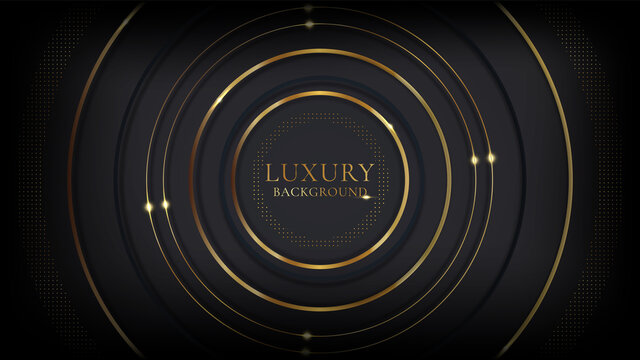 Abstract Black And Gold Luxury Background