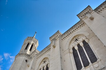 Basilique Notre-Dame de Fourvière (Lyon) - obrazy, fototapety, plakaty