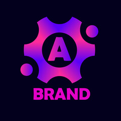 A unique logo for your company. Modern logo. Bright logo