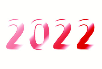 New Year 2022 gradually appears