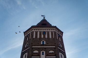 Old beautiful medieval castle tower