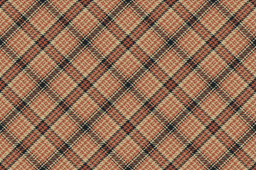 Seamless pattern of scottish tartan plaid. Repeatable background with check fabric texture. Vector backdrop striped textile print.