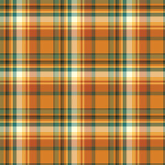 Plaid seamless pattern. Vector background of textile ornament. F