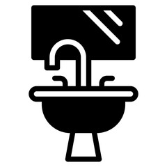 sink glyph icon