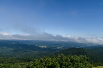 Naklejka premium Bieszczady Wielka Rawka Panorama 