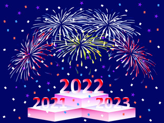 Happy New Year 2022! New Year 2022 won time completion