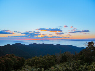 伊豆山稜線歩道からの夕景