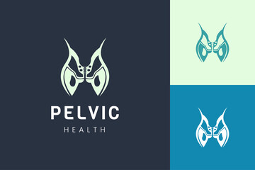 Pelvic organ logo for treatment or therapy logo template