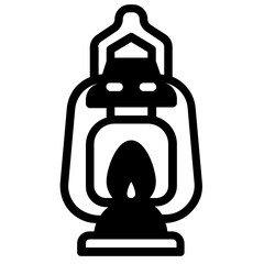 lantern glyph icon
