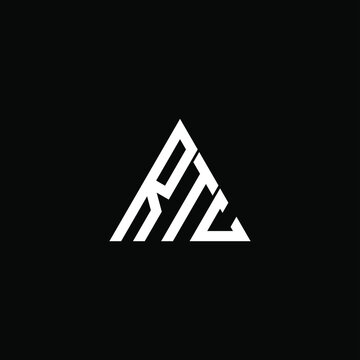 RTC letter logo creative design. RTC unique design