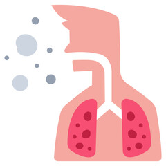 lung damage icon