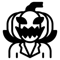 pumpkin glyph icon
