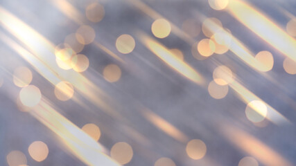 abstract background of glitter vintage lights - de-focused. Banners with Christmas lights and decorations - Christmas garland made of bokeh lights - wonderful light lines in the background