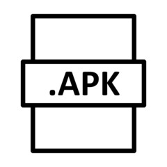 .APK Linear Vector Icon Design