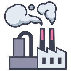 industry pollution icon